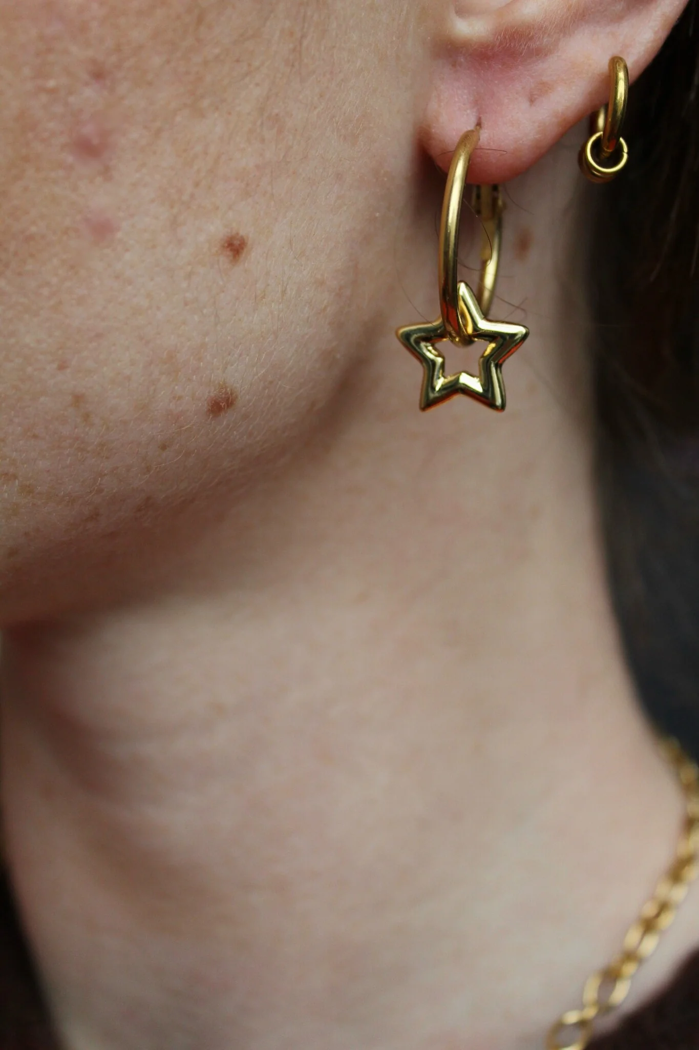 Étoiles brillantes - Boucles d'oreilles - Acier inoxydable - Image 4