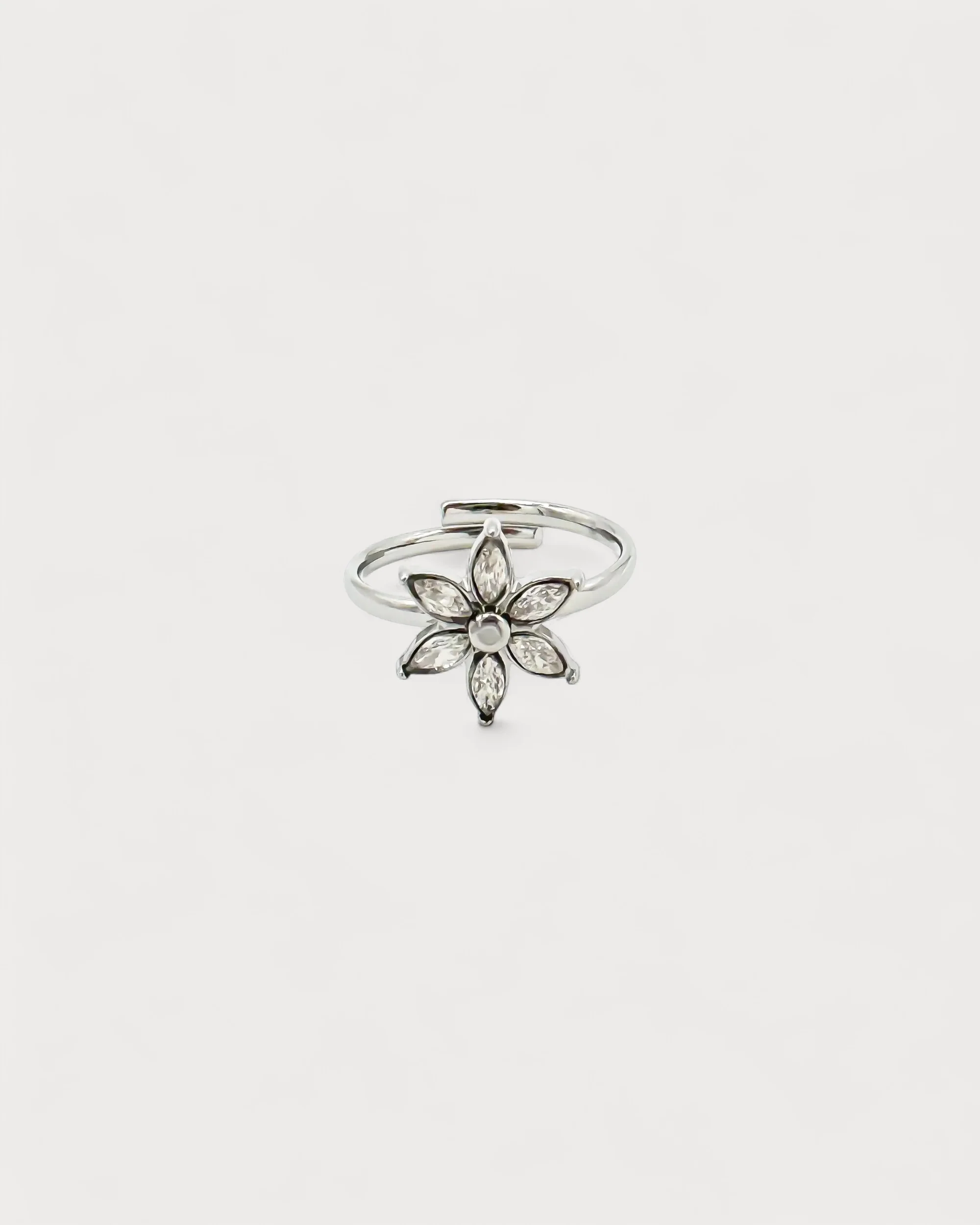 shiny flower - Bague - Acier inoxydable - Ajustable - Image 3
