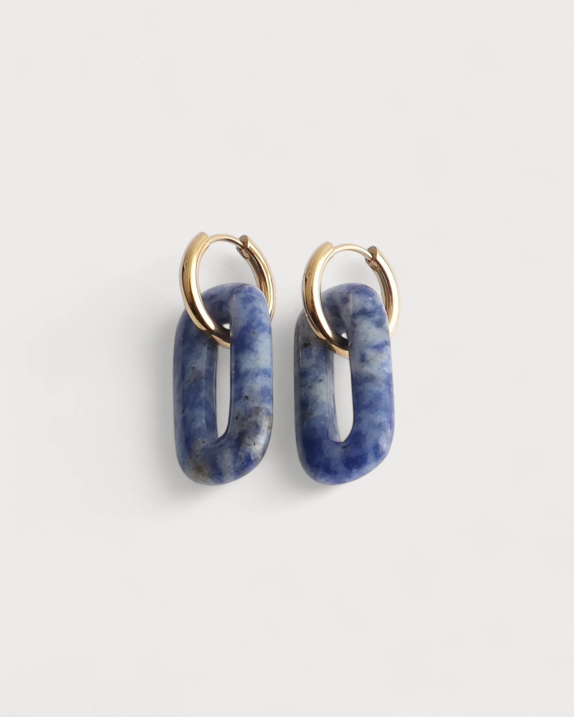 Sierra - Boucles d'oreilles - Pierre naturelle - Acier inoxydable - Image 5