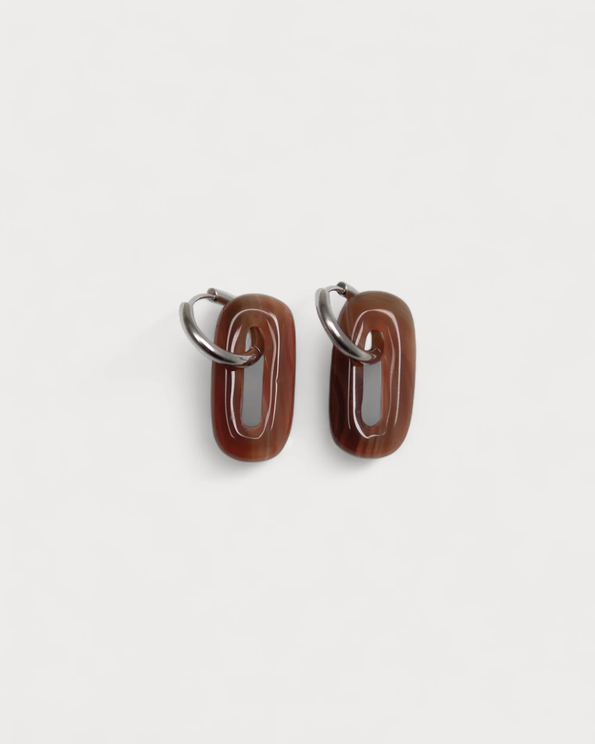 Sierra - Boucles d'oreilles - Pierre naturelle - Acier inoxydable - Image 8