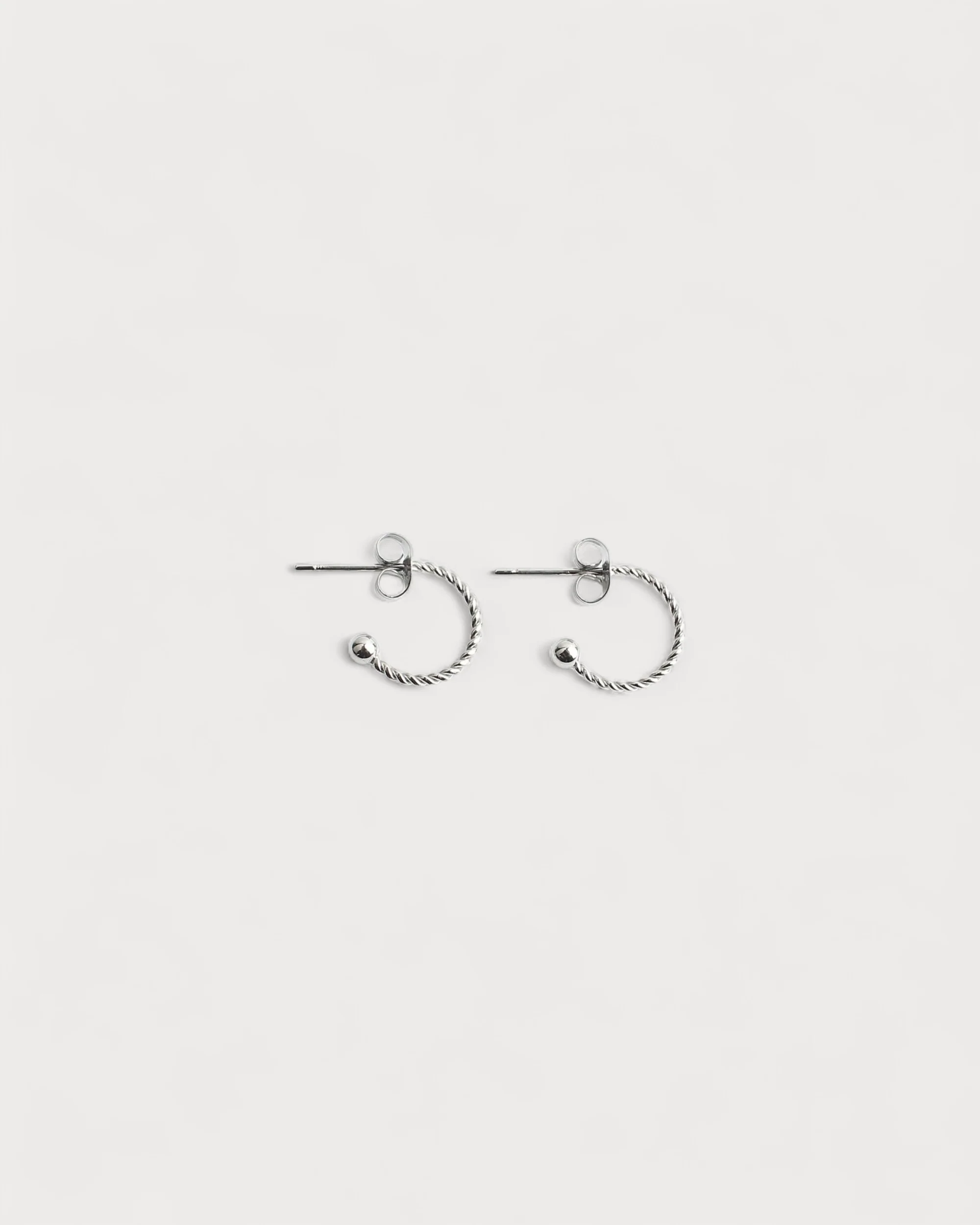 Small Twisted Hoops - boucles d'oreilles - Acier inoxydable - Image 3