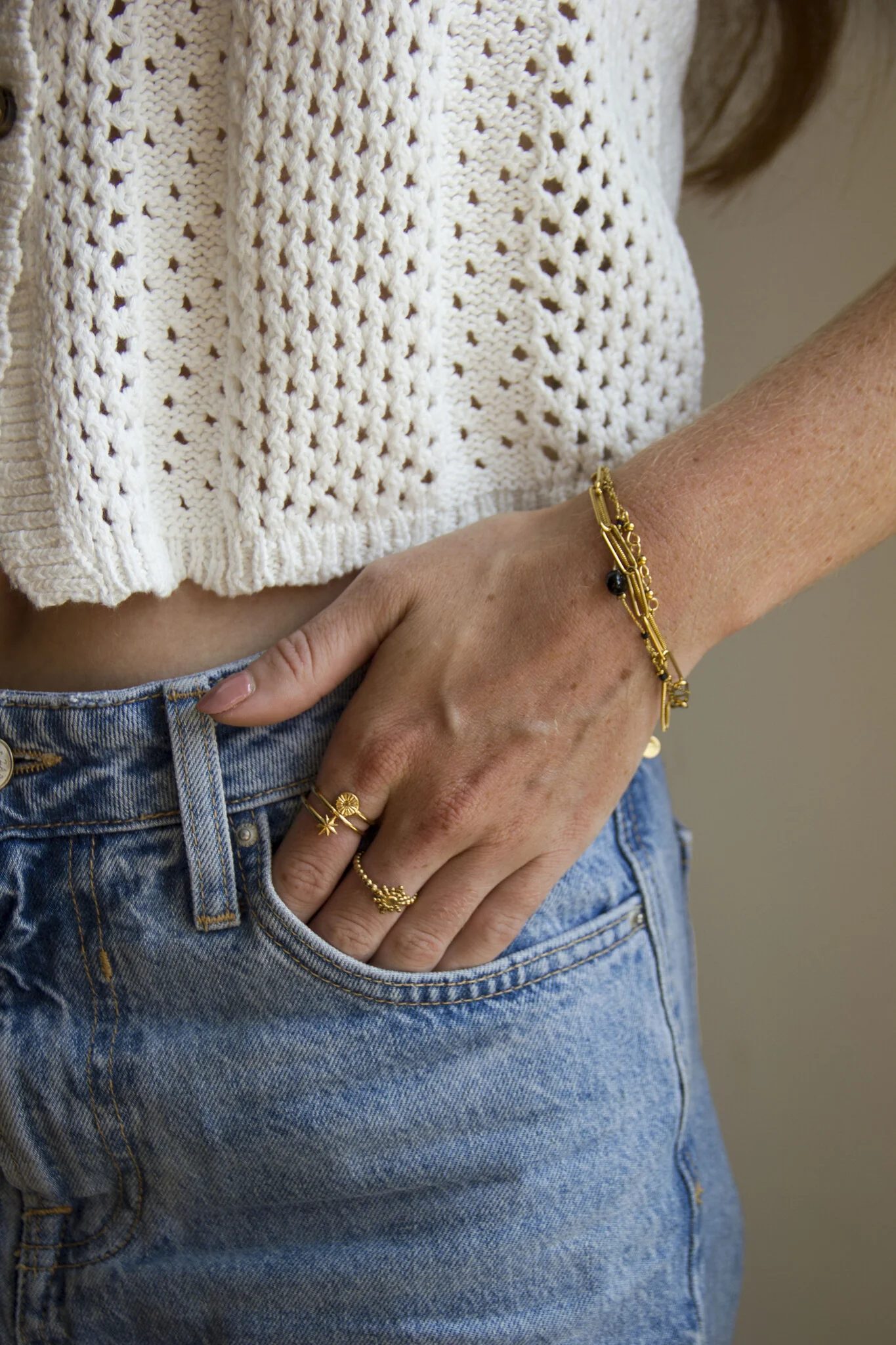 Solaire - Bague - Acier inoxydable - Ajustable - Image 3