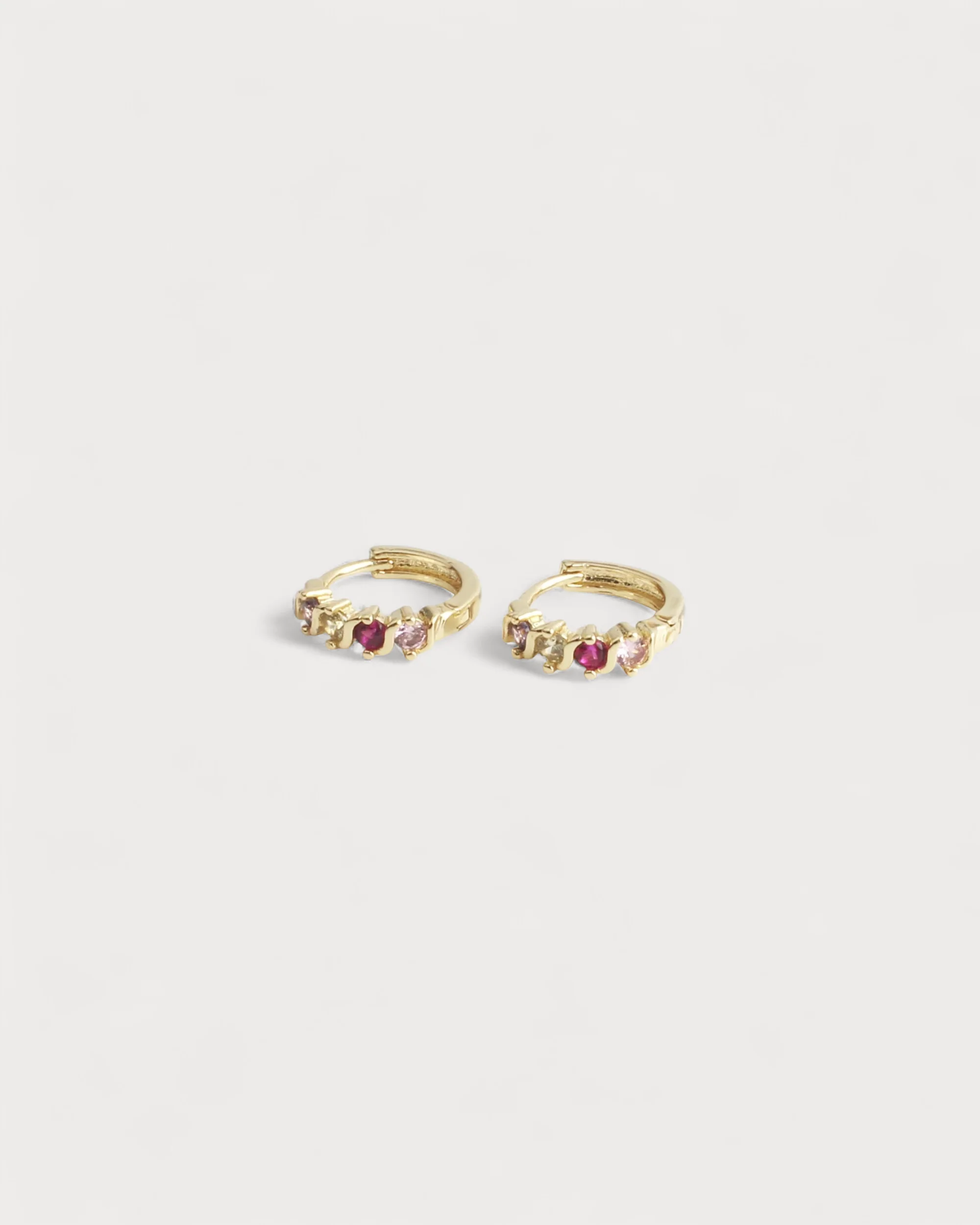 Zonne Zirkonia Hoop - Boucles d'oreilles - Acier inoxydable - Image 3