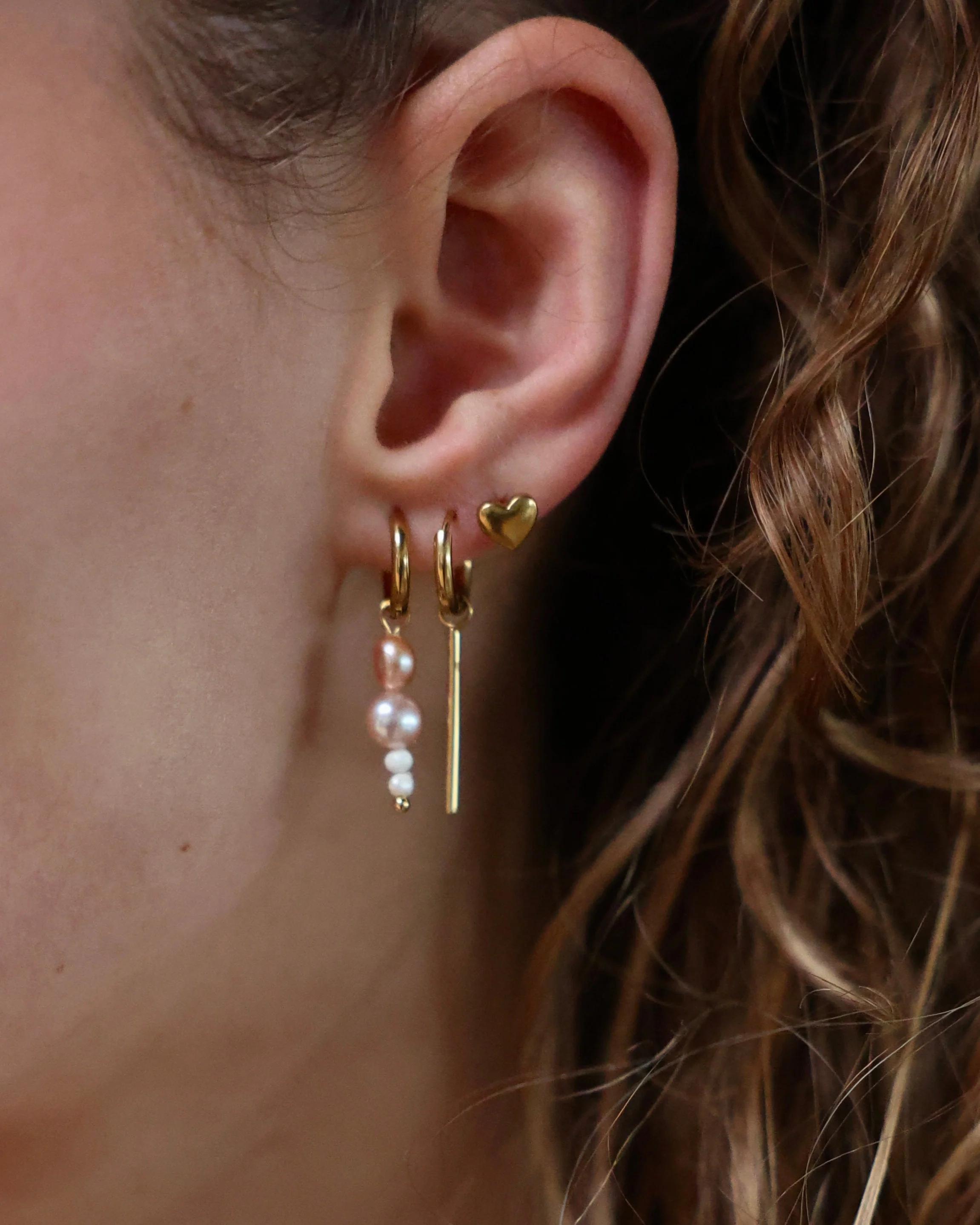 Solid Heart - Clou - Boucles d'oreilles - Acier inoxydable - Image 2