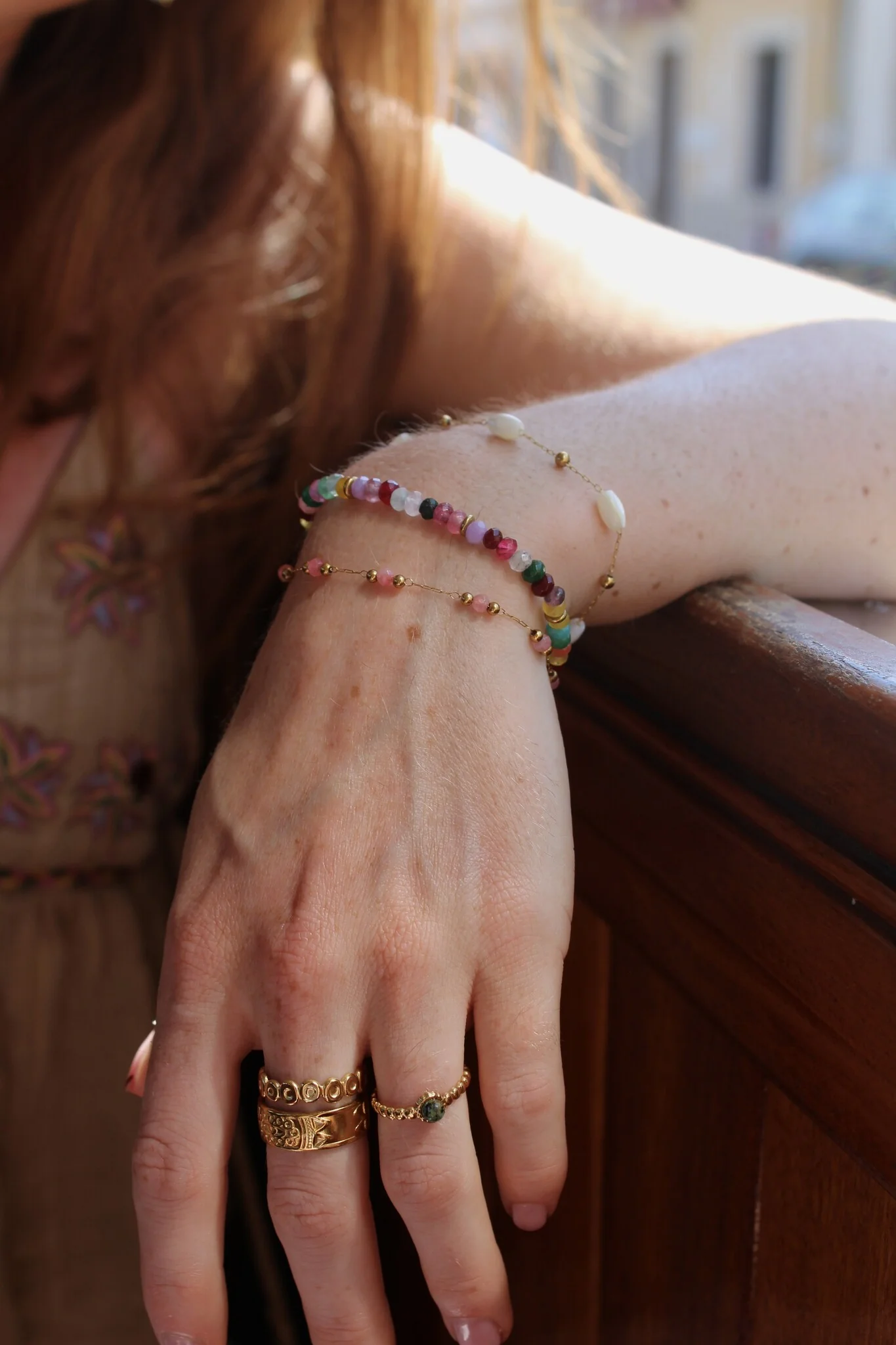 Sophia - Bracelet - Pierre naturelle - Acier inoxydable - Image 14