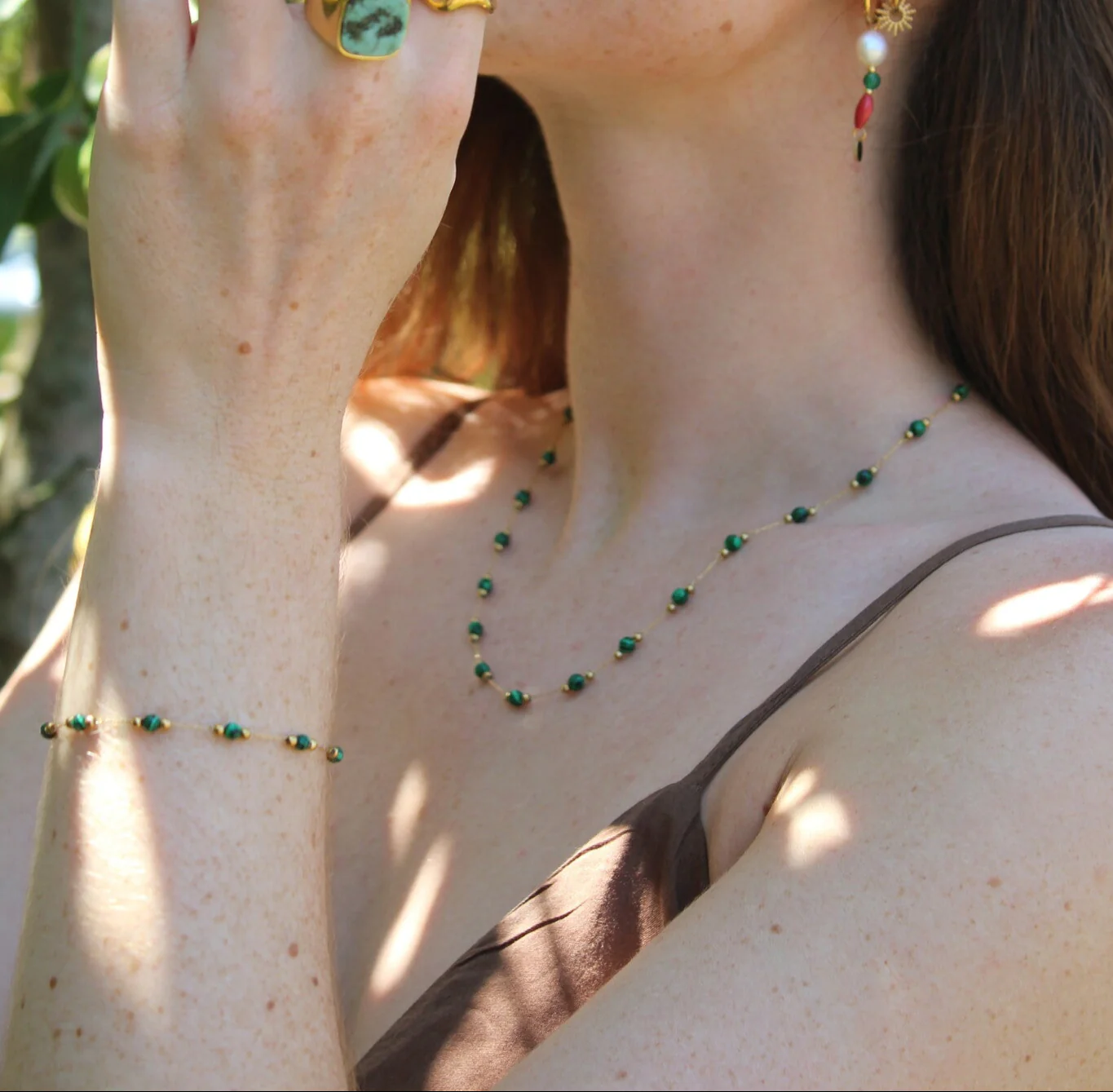 Sophia - Bracelet - Pierre naturelle - Acier inoxydable - Image 2