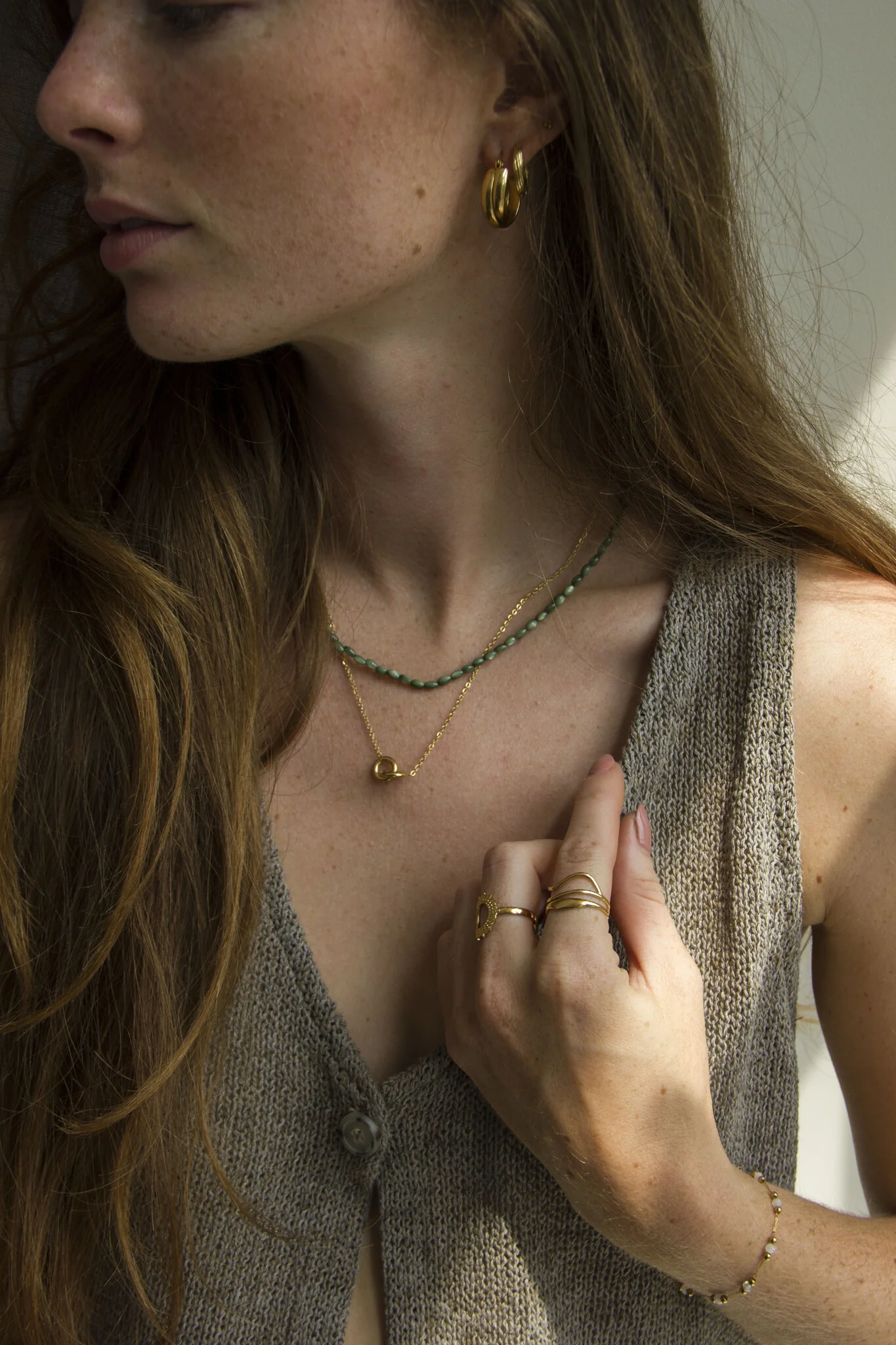 Sophia - Bracelet - Pierre naturelle - Acier inoxydable - Image 20