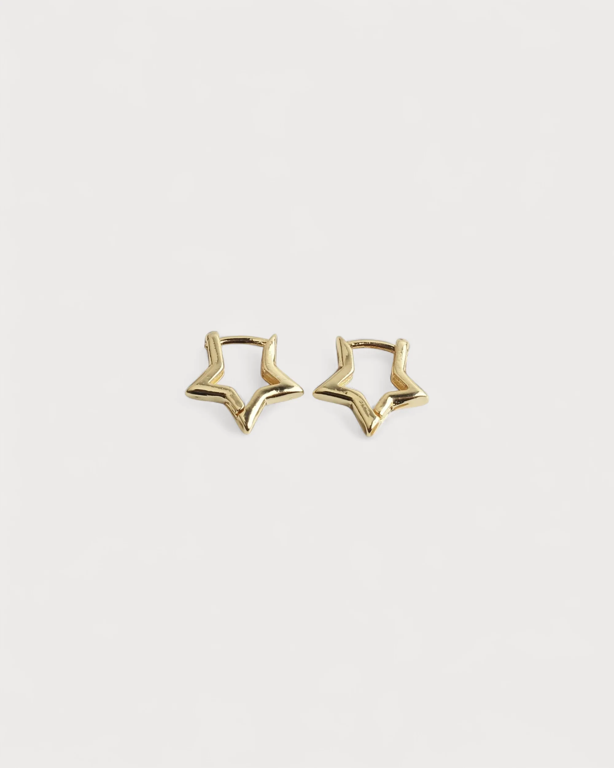 Étoile - Boucles d'oreilles - Plaqué