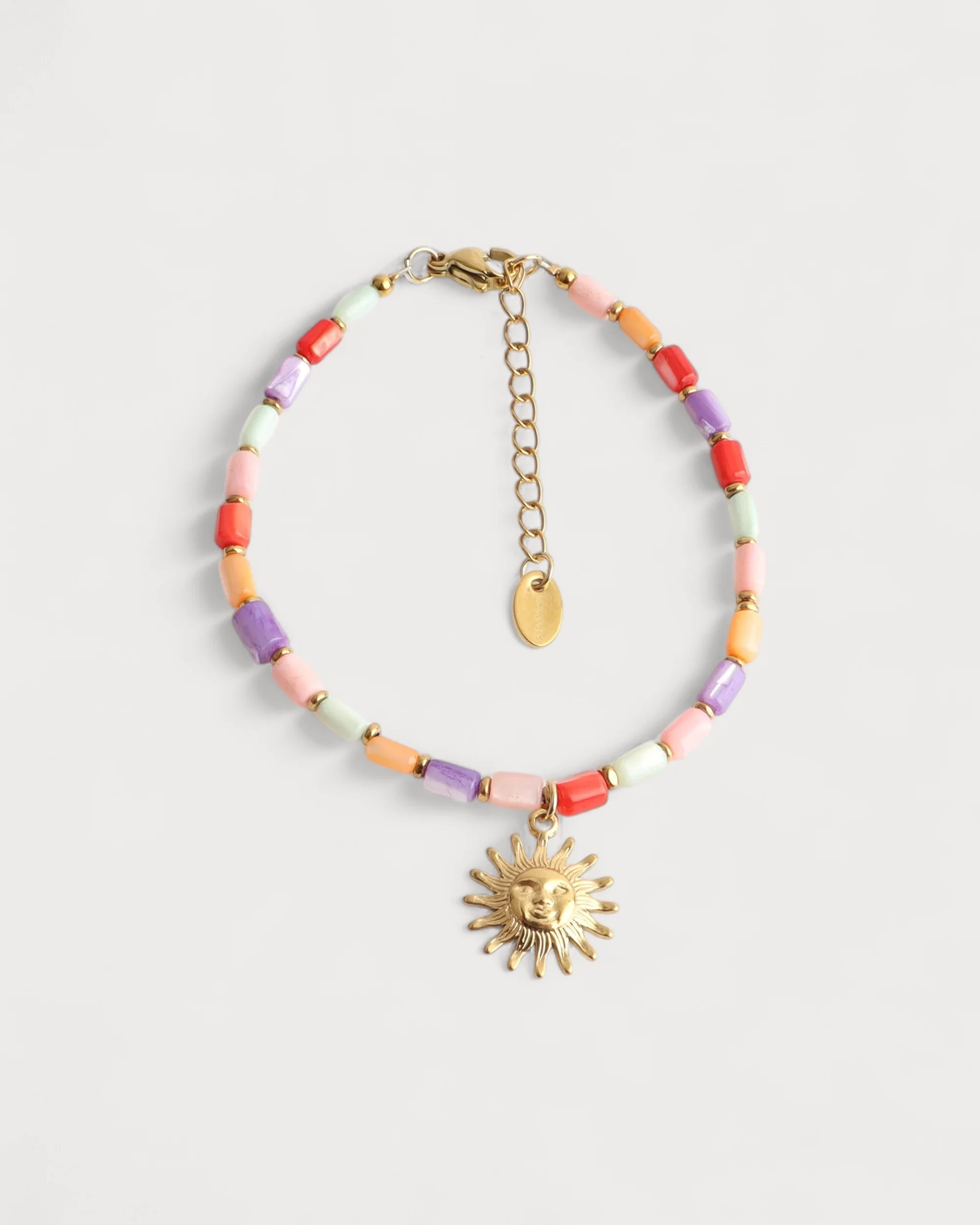 Sun Kissed - Bracelet - Pierre naturelle - Acier inoxydable