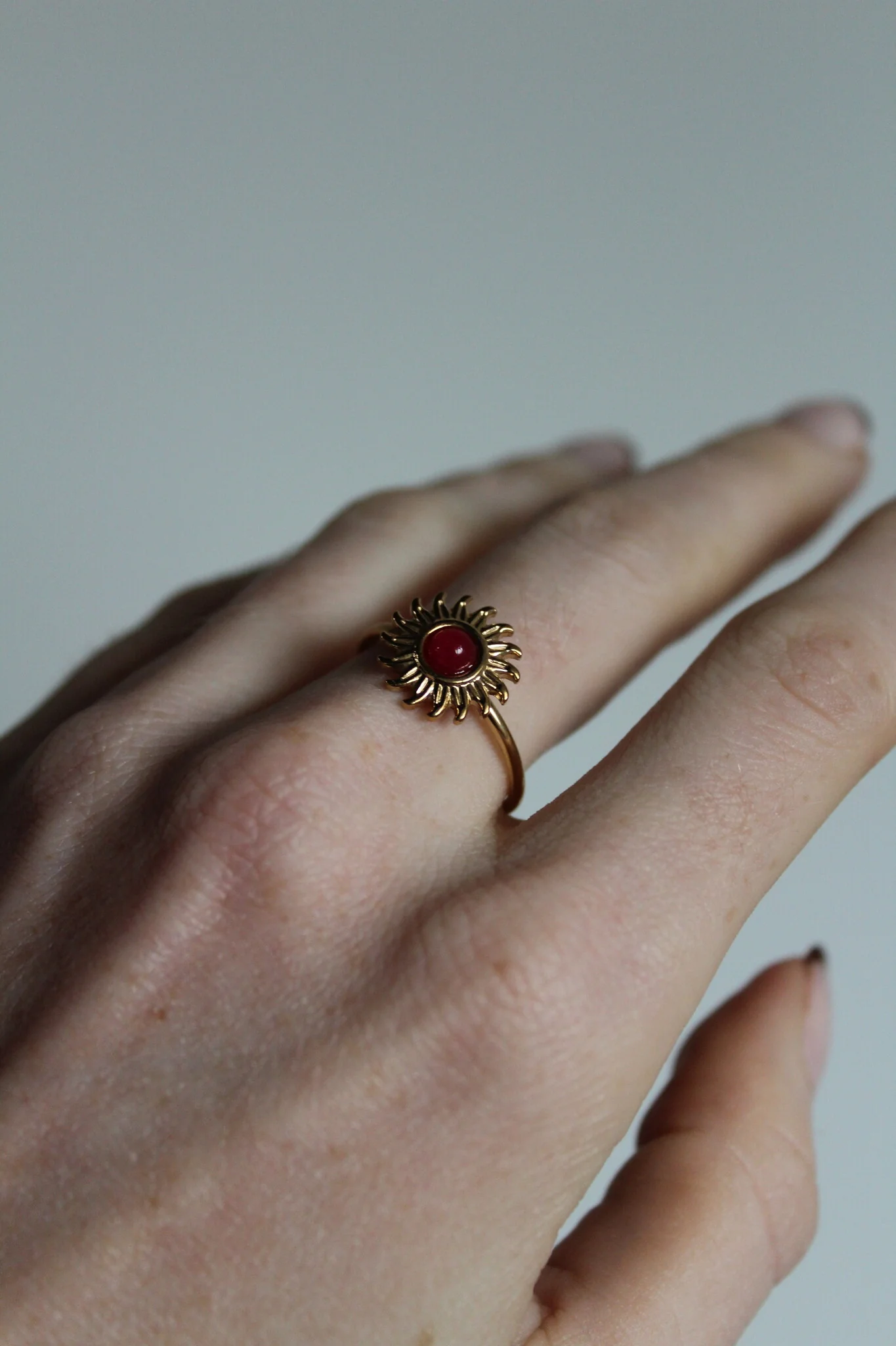 Sunshine - Bague - Acier inoxydable - Ajustable - Image 2