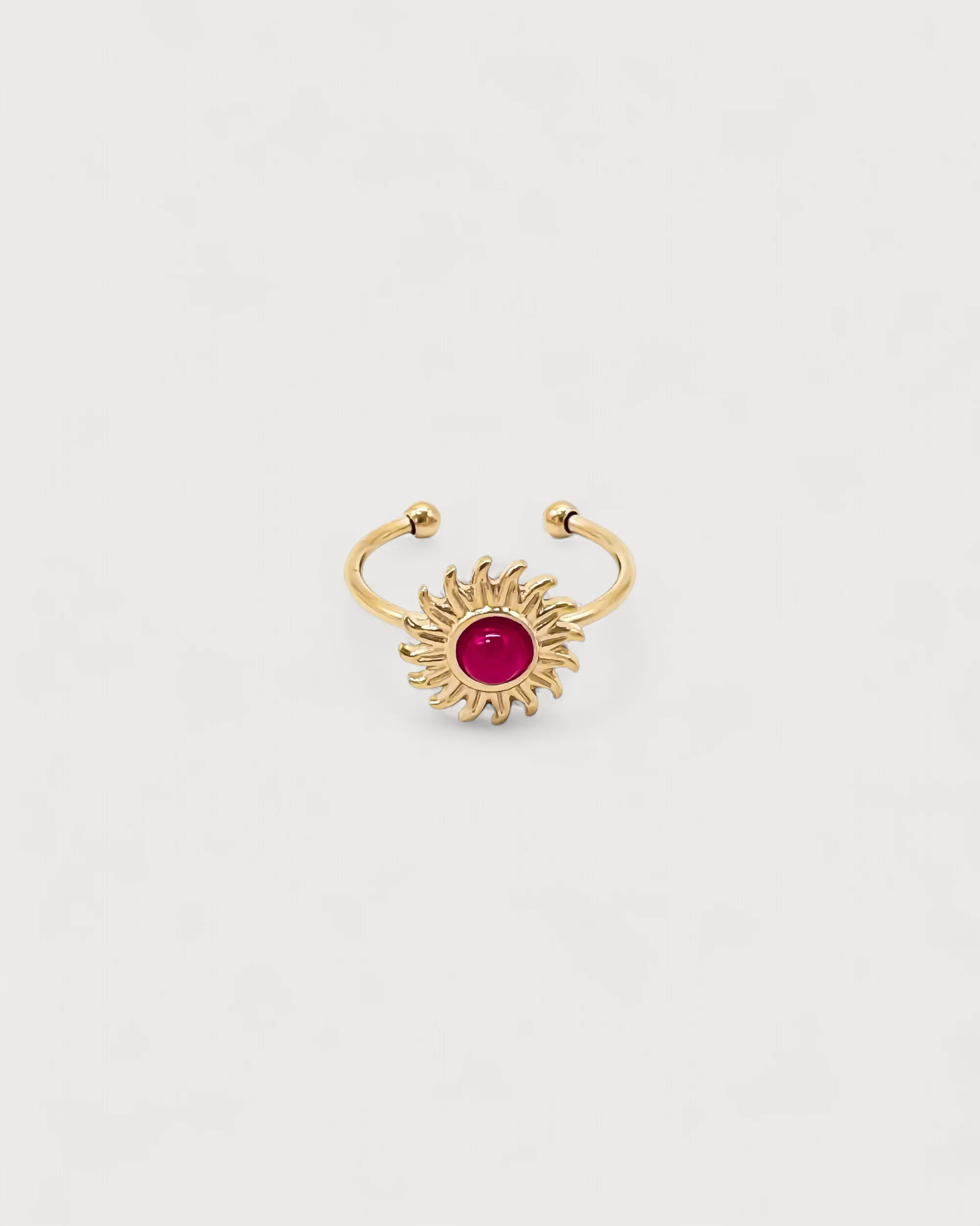 Sunshine - Bague - Acier inoxydable - Ajustable - Image 3