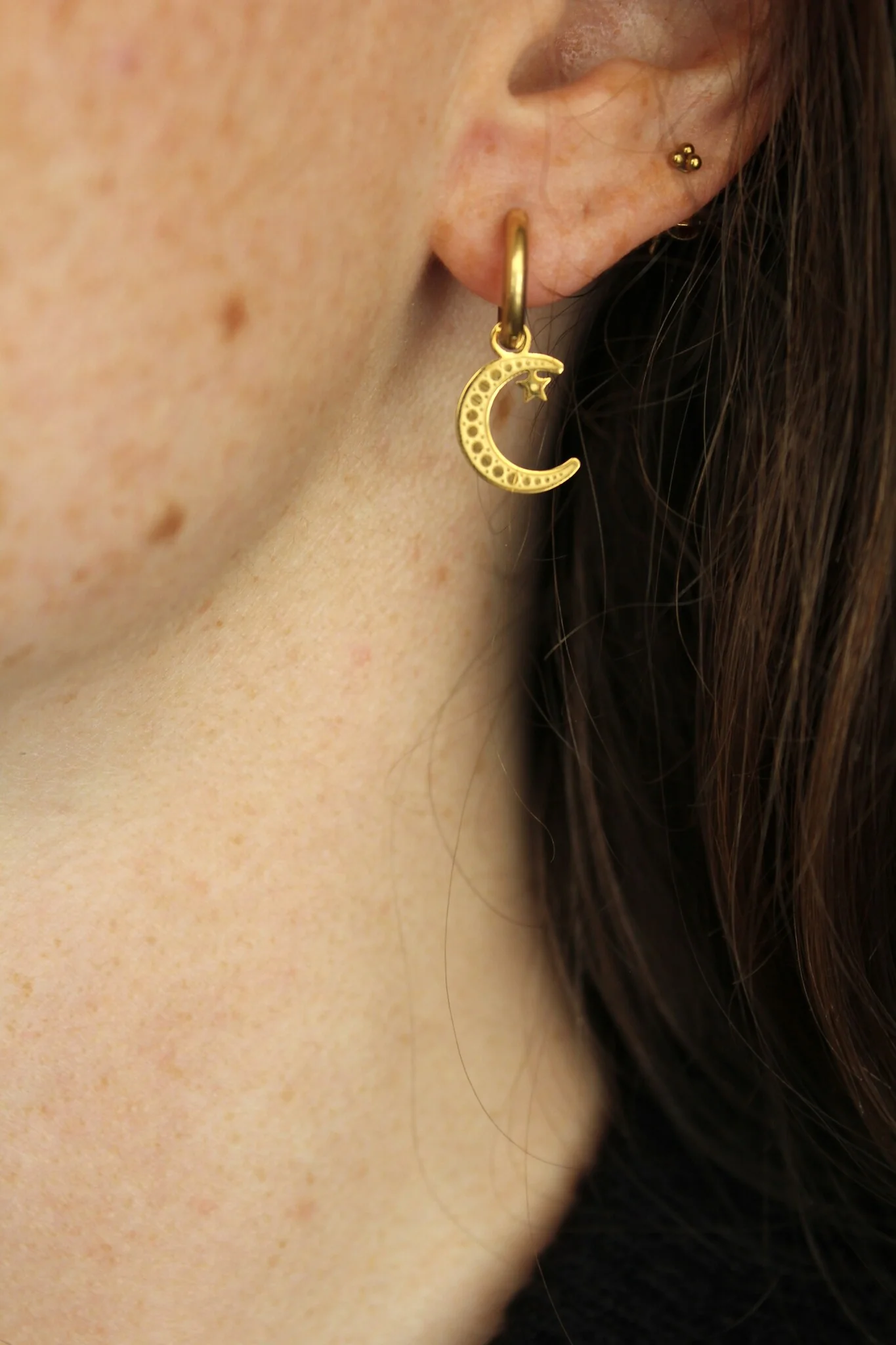 Take Me To The Moon - Boucles d'oreilles - Acier inoxydable - Image 4