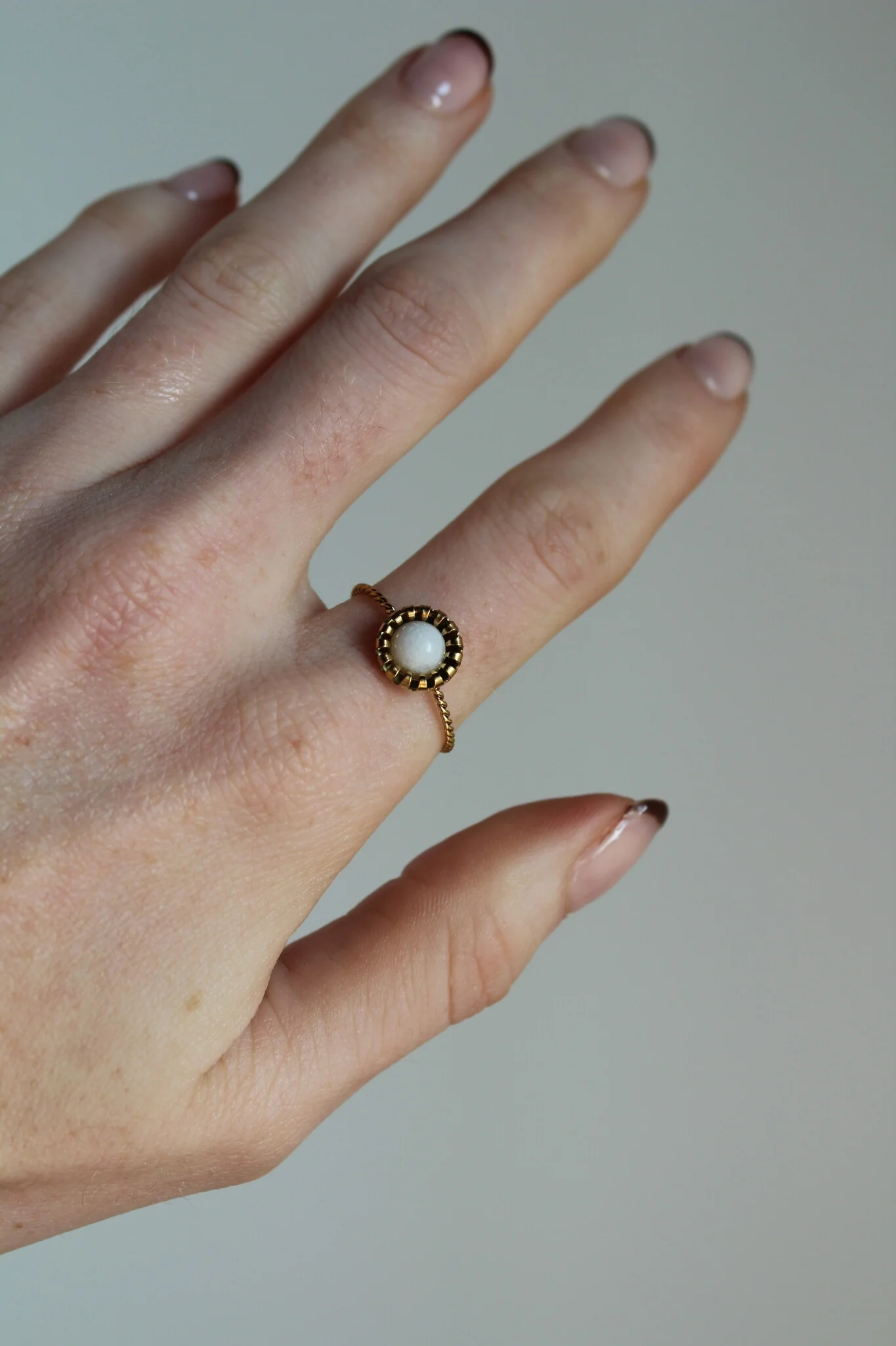 Tara - Bague - Pierre naturelle - Acier inoxydable - Ajustable - Image 11