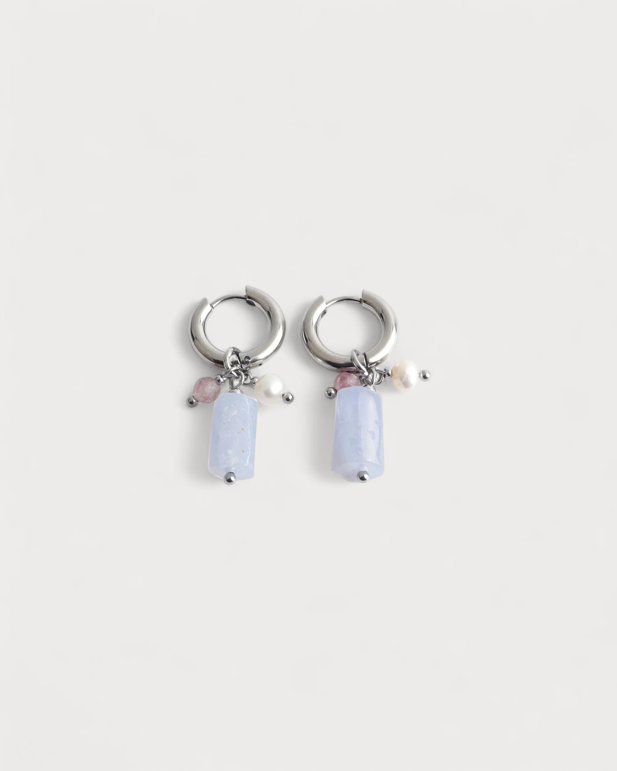 Tatiana - Boucles d'oreilles - Pierre naturelle - Acier inoxydable - Image 3