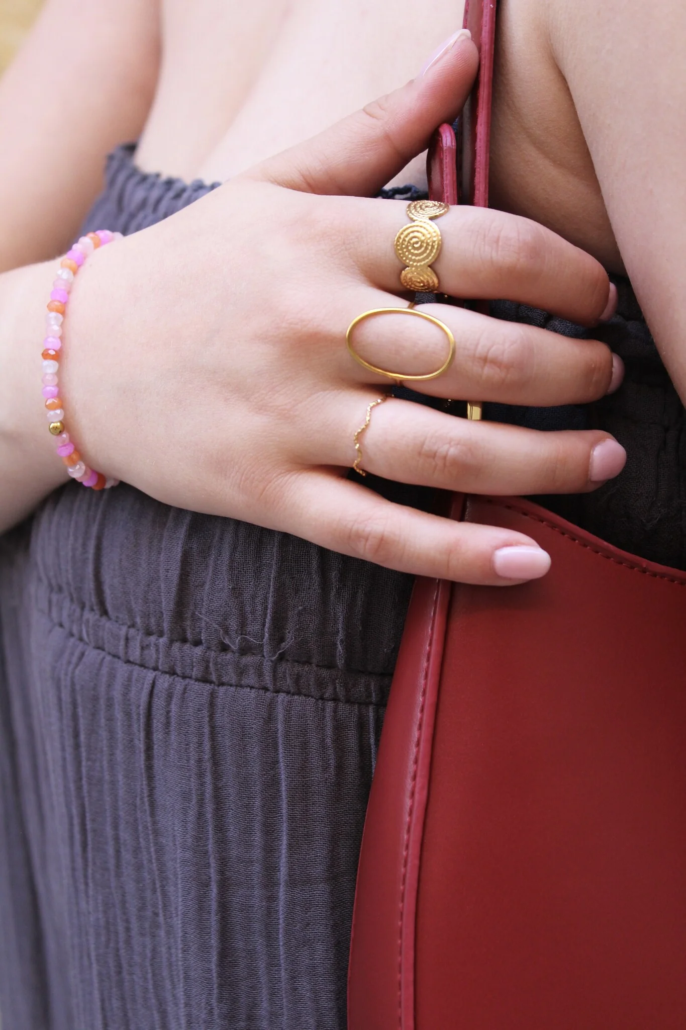 Thin Wave - Bague - Acier inoxydable - Ajustable - Image 11
