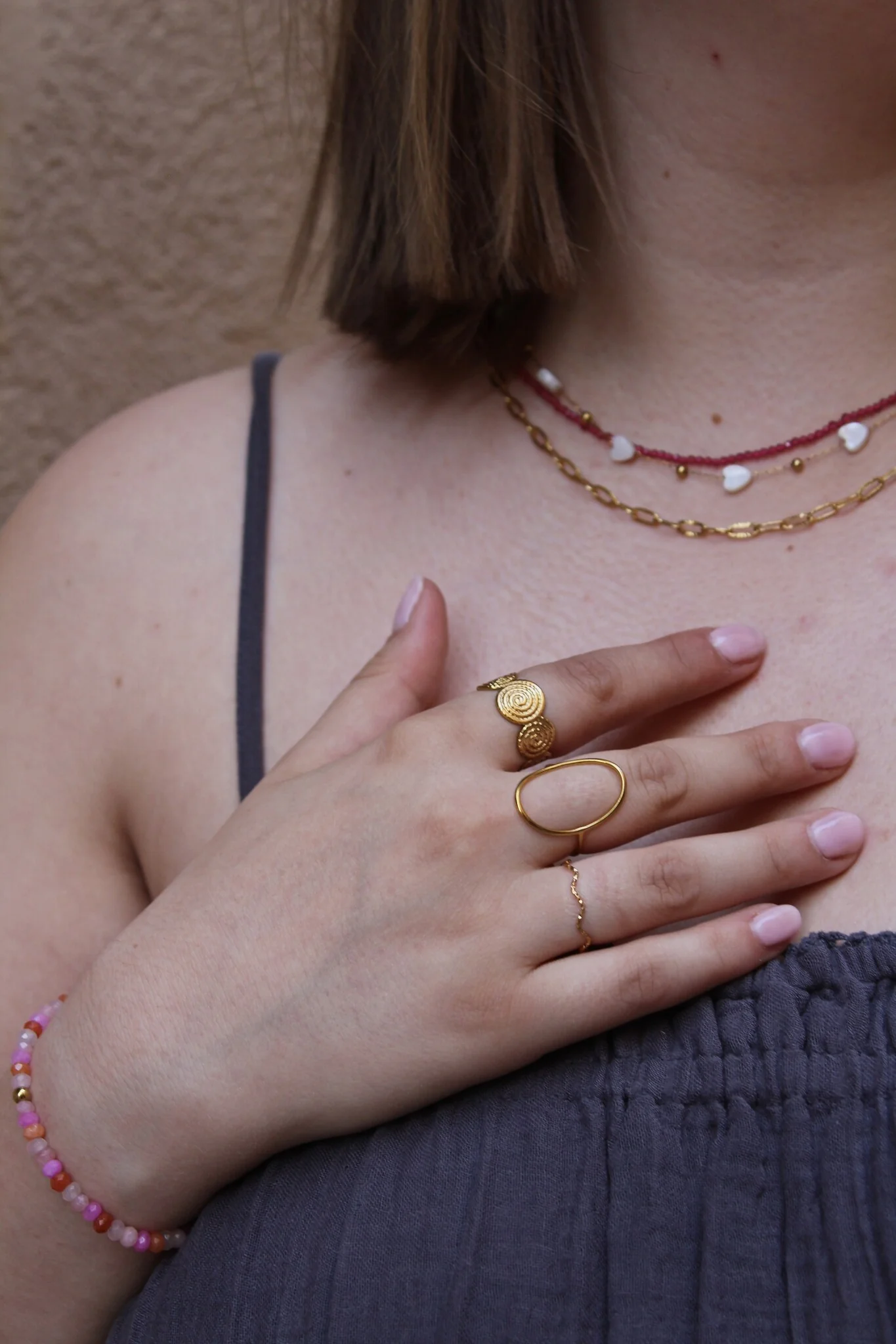 Thin Wave - Bague - Acier inoxydable - Ajustable - Image 13