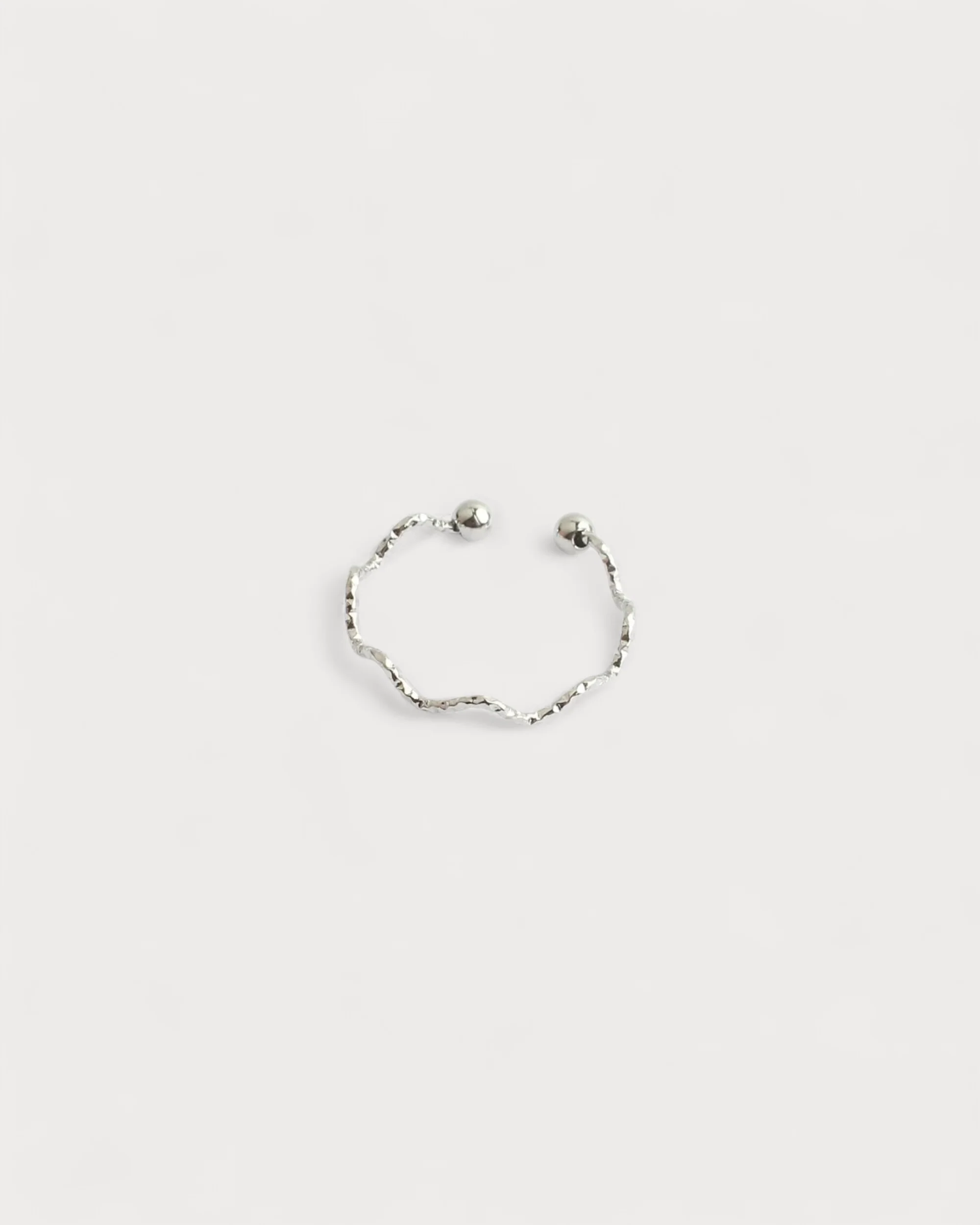Thin Wave - Bague - Acier inoxydable - Ajustable - Image 9