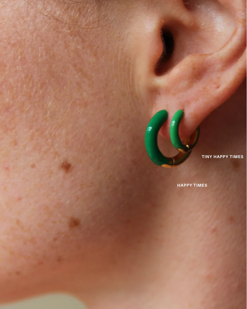 Tiny Happy Times - Boucles d'oreilles - Acier inoxydable - Image 2