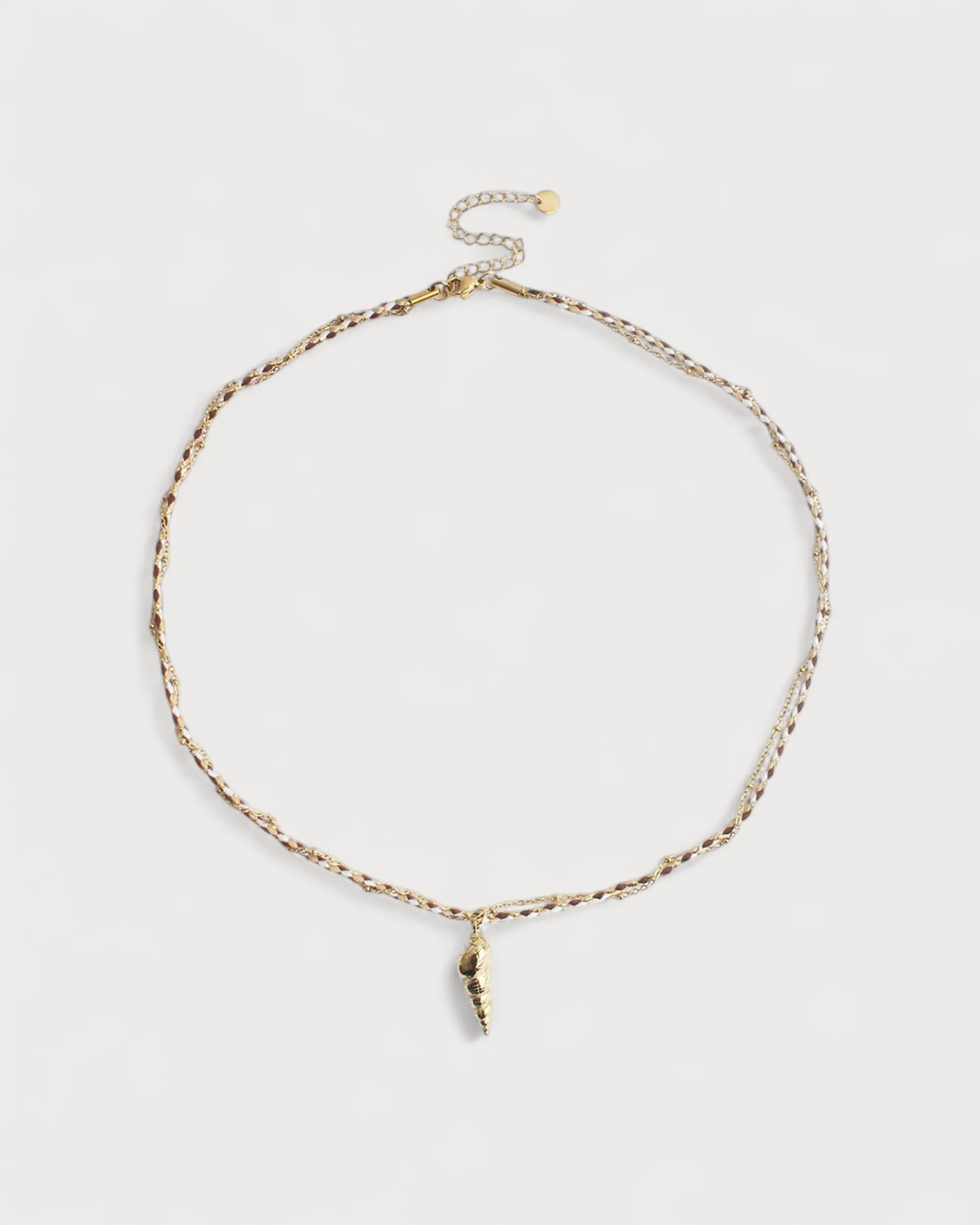 Twisted Shell - Collier - Acier inoxydable