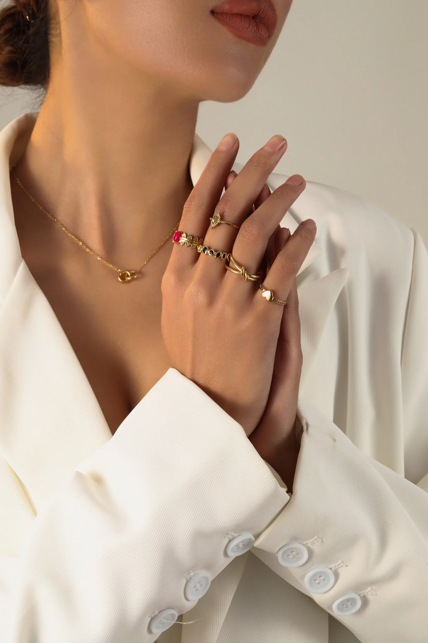 Vera - Bague - Acier inoxydable - Ajustable - Image 3