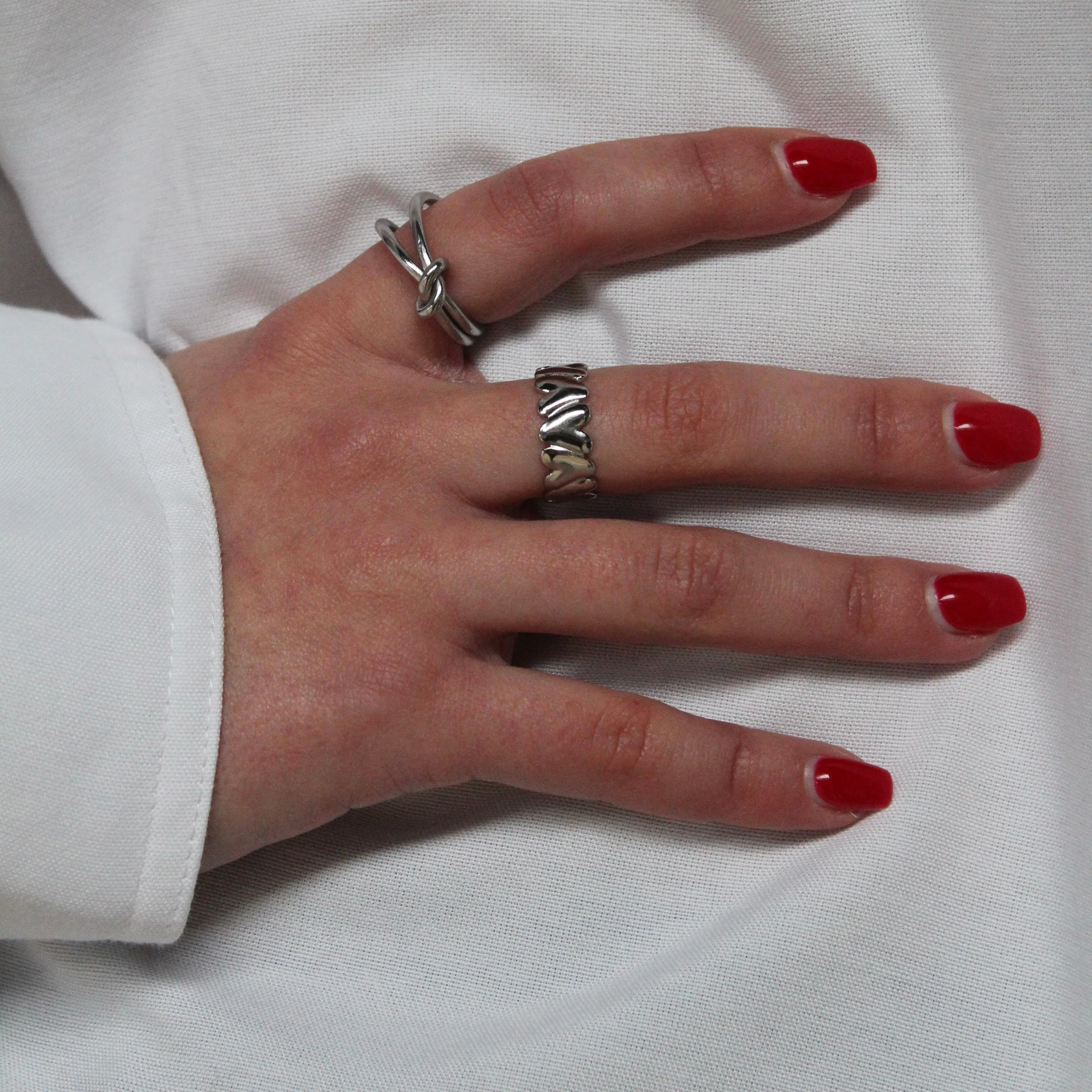 Vera - Bague - Acier inoxydable - Ajustable - Image 6