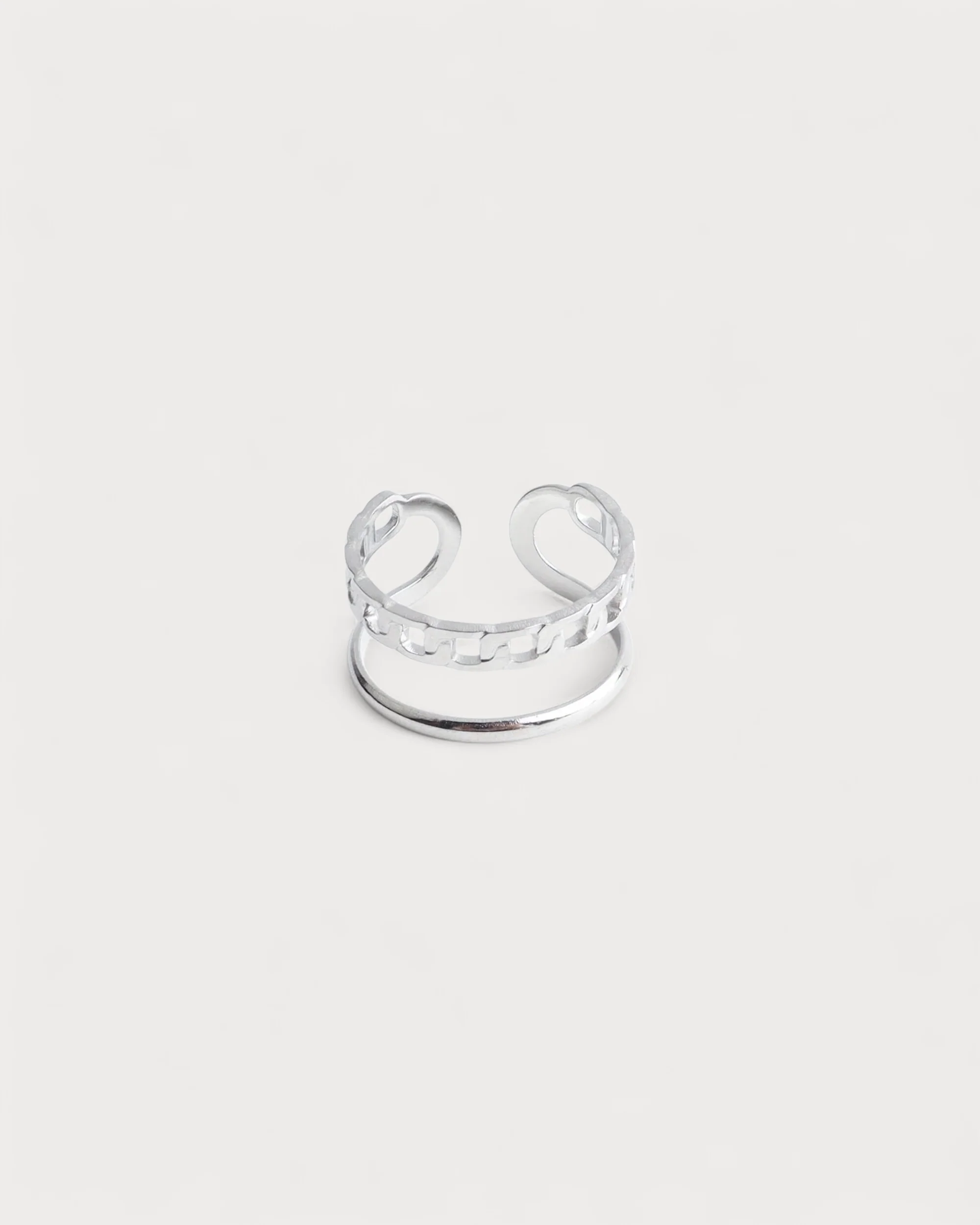 Verona - Bague - Acier inoxydable - Ajustable - Image 3