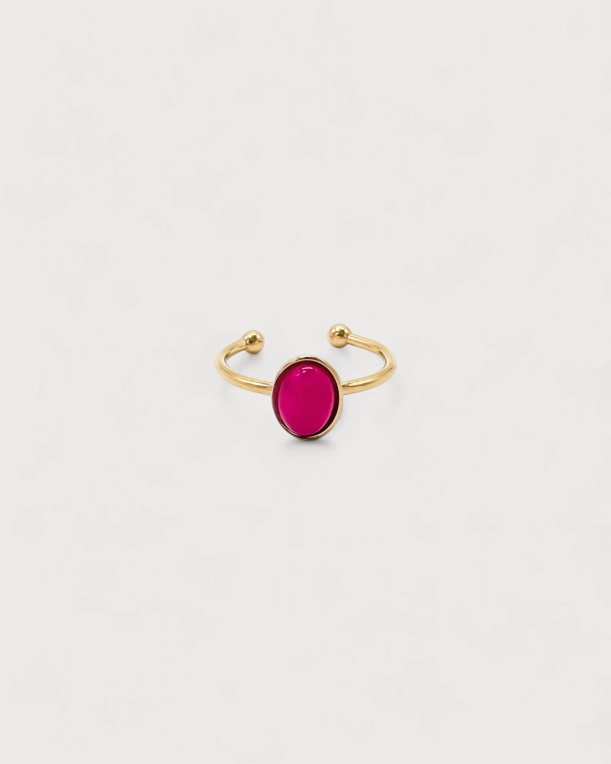 Vive - Bague - Pierre naturelle - Acier inoxydable - Ajustable - Image 10