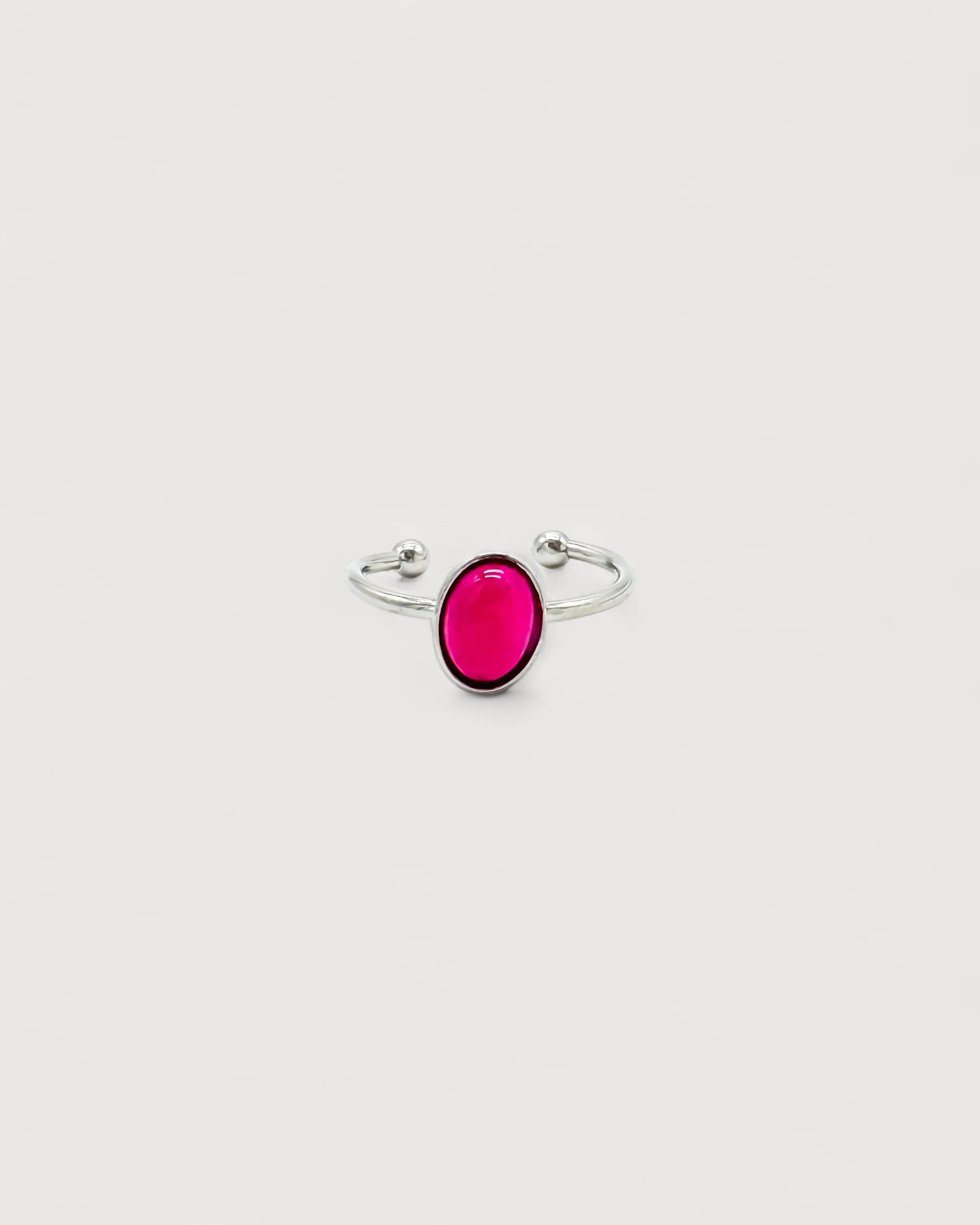 Vive - Bague - Pierre naturelle - Acier inoxydable - Ajustable - Image 12