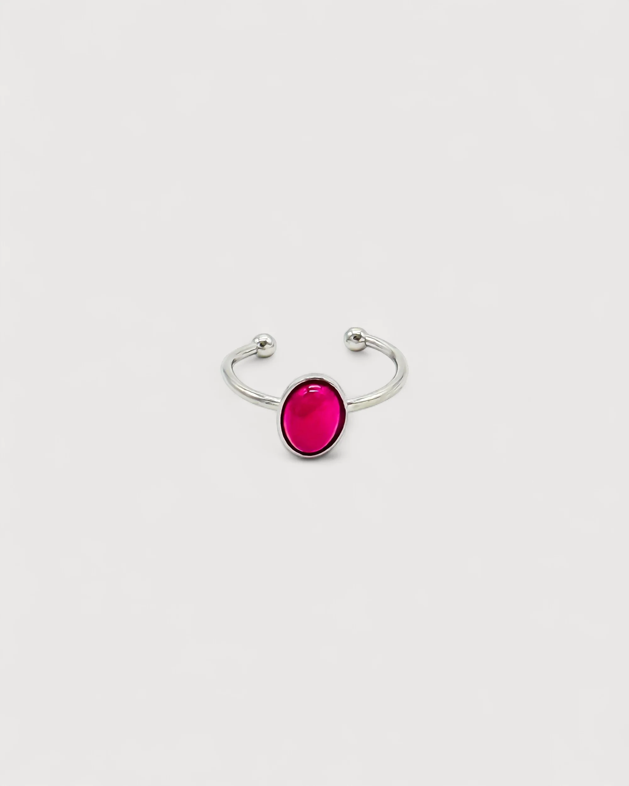 Vive - Bague - Pierre naturelle - Acier inoxydable - Ajustable - Image 13