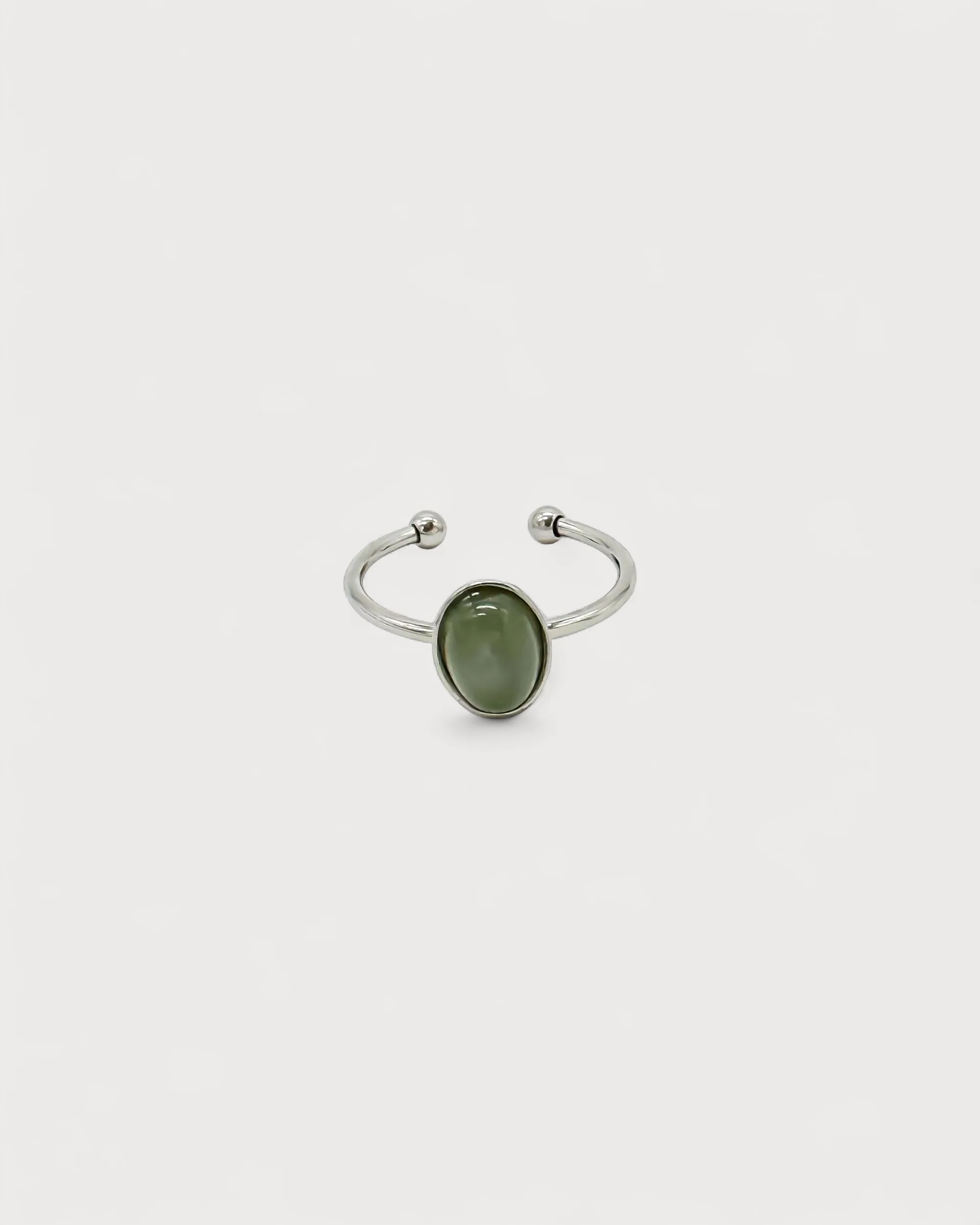 Vive - Bague - Pierre naturelle - Acier inoxydable - Ajustable - Image 14