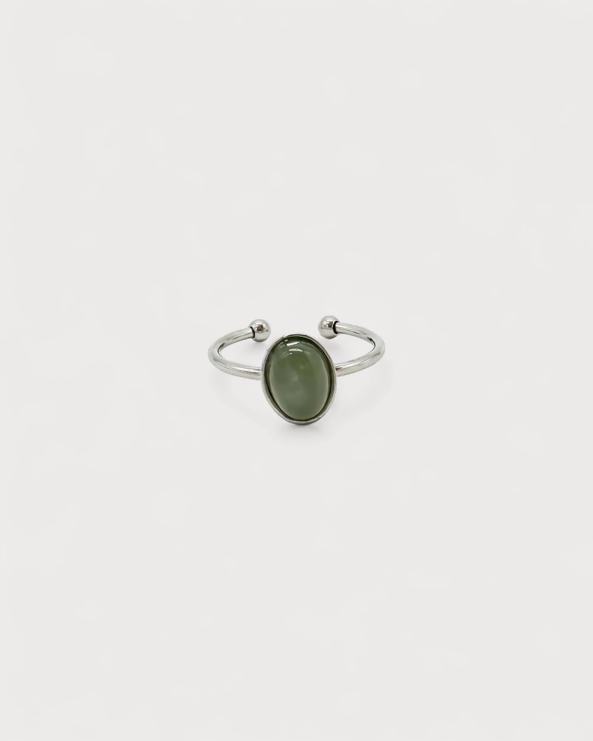 Vive - Bague - Pierre naturelle - Acier inoxydable - Ajustable - Image 15
