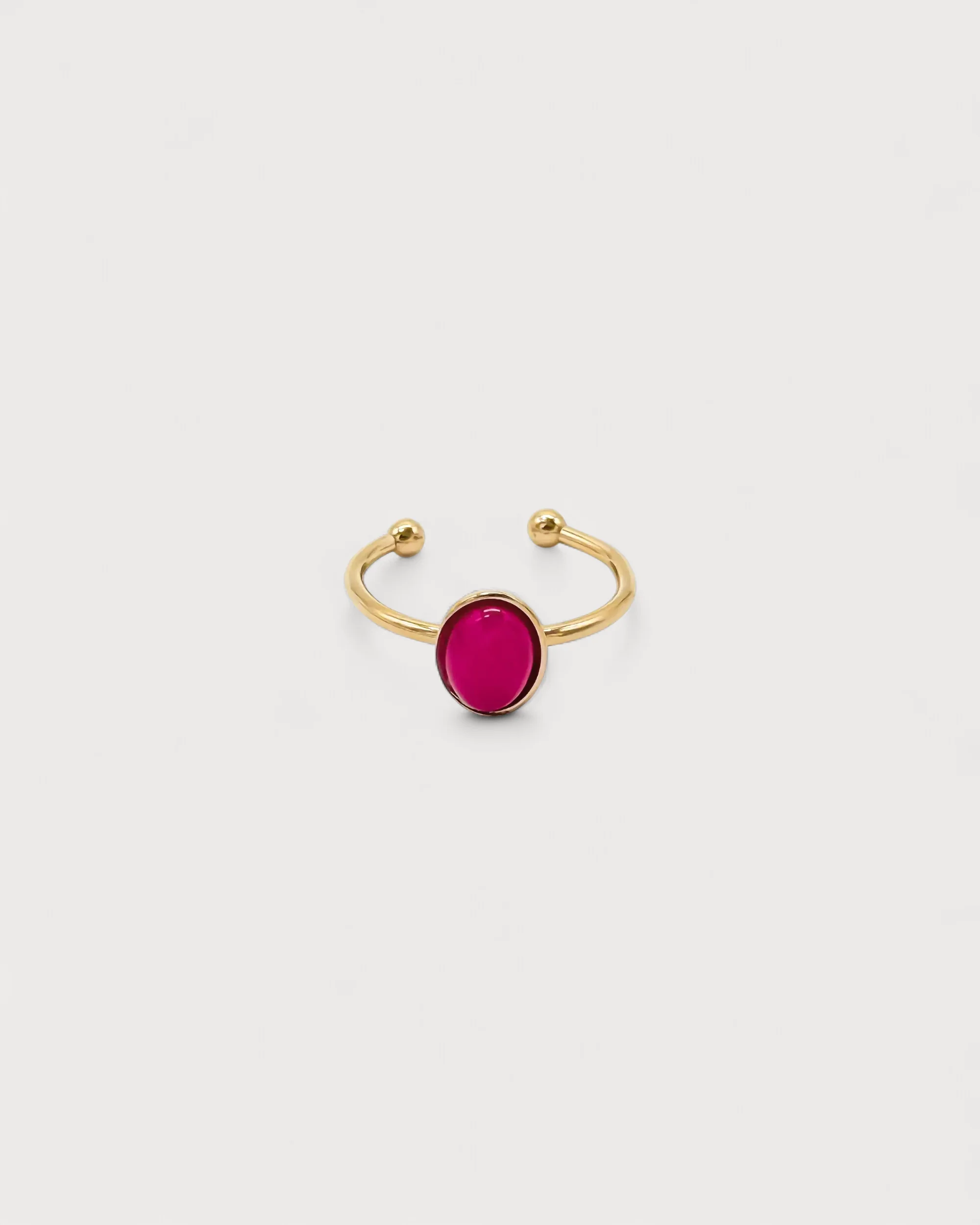 Vive - Bague - Pierre naturelle - Acier inoxydable - Ajustable - Image 9