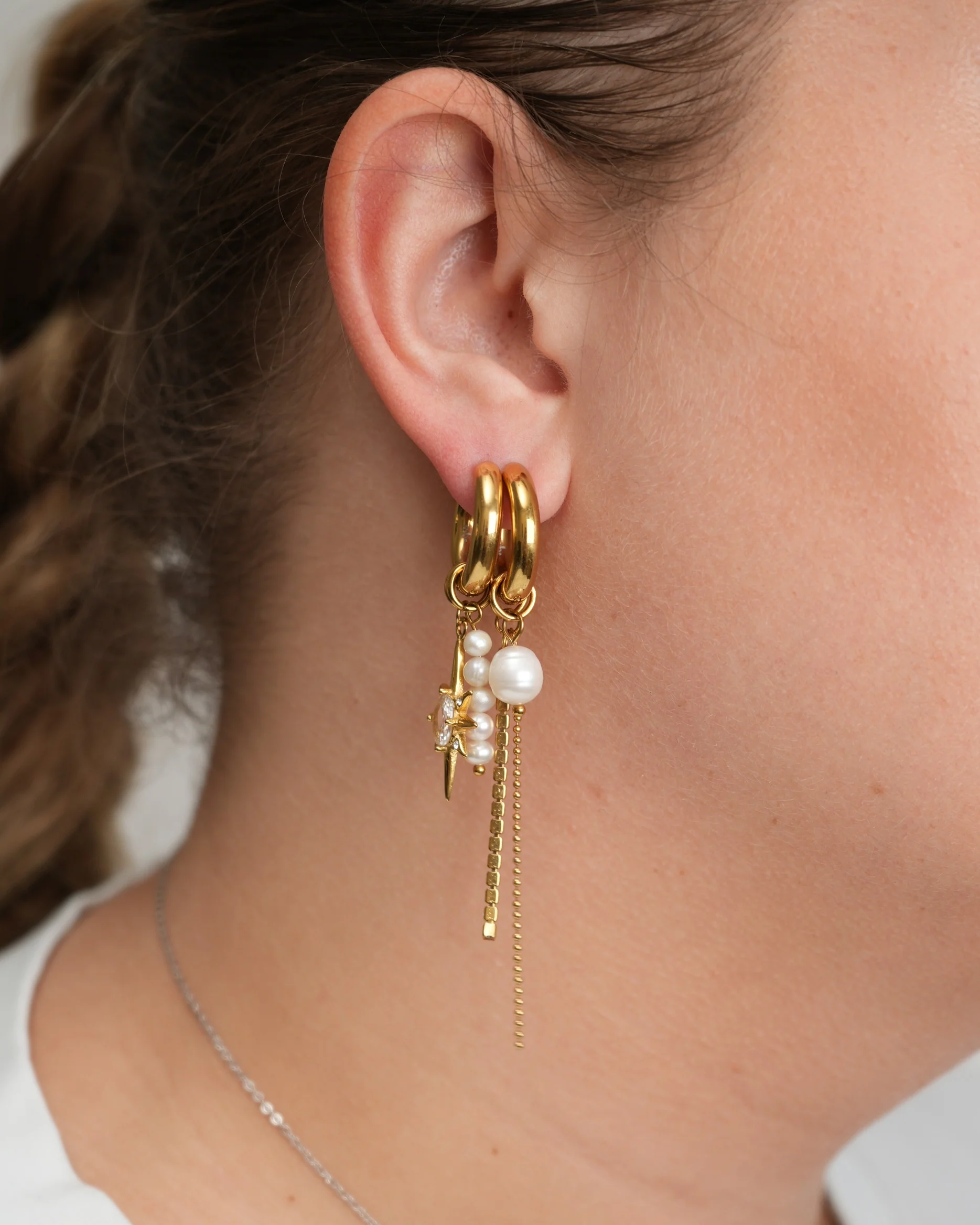 Vivien - Boucles d'oreilles - Notbranded - Acier inoxydable - Image 2