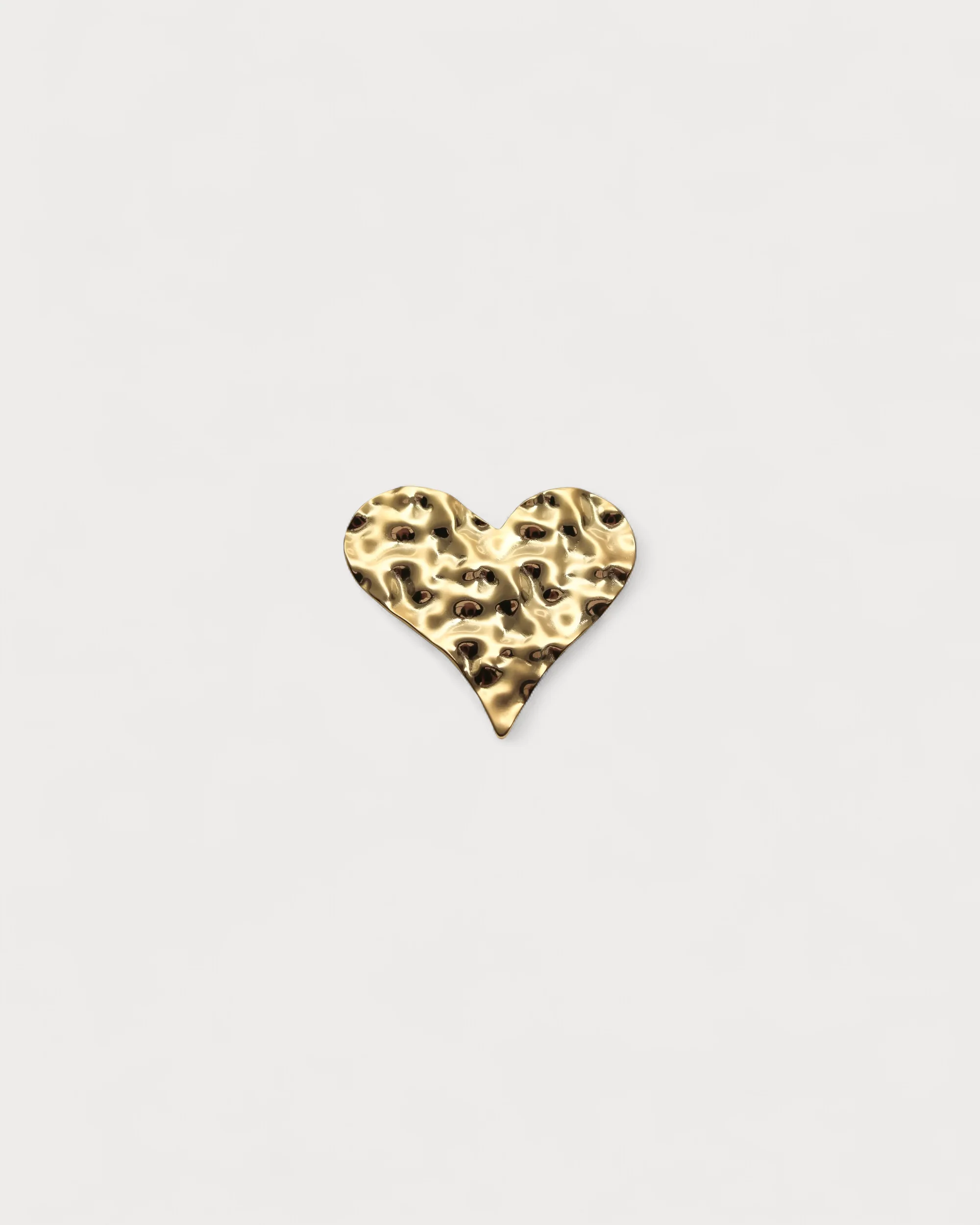 Coeur ondulé - Bague - Acier inoxydable - Ajustable