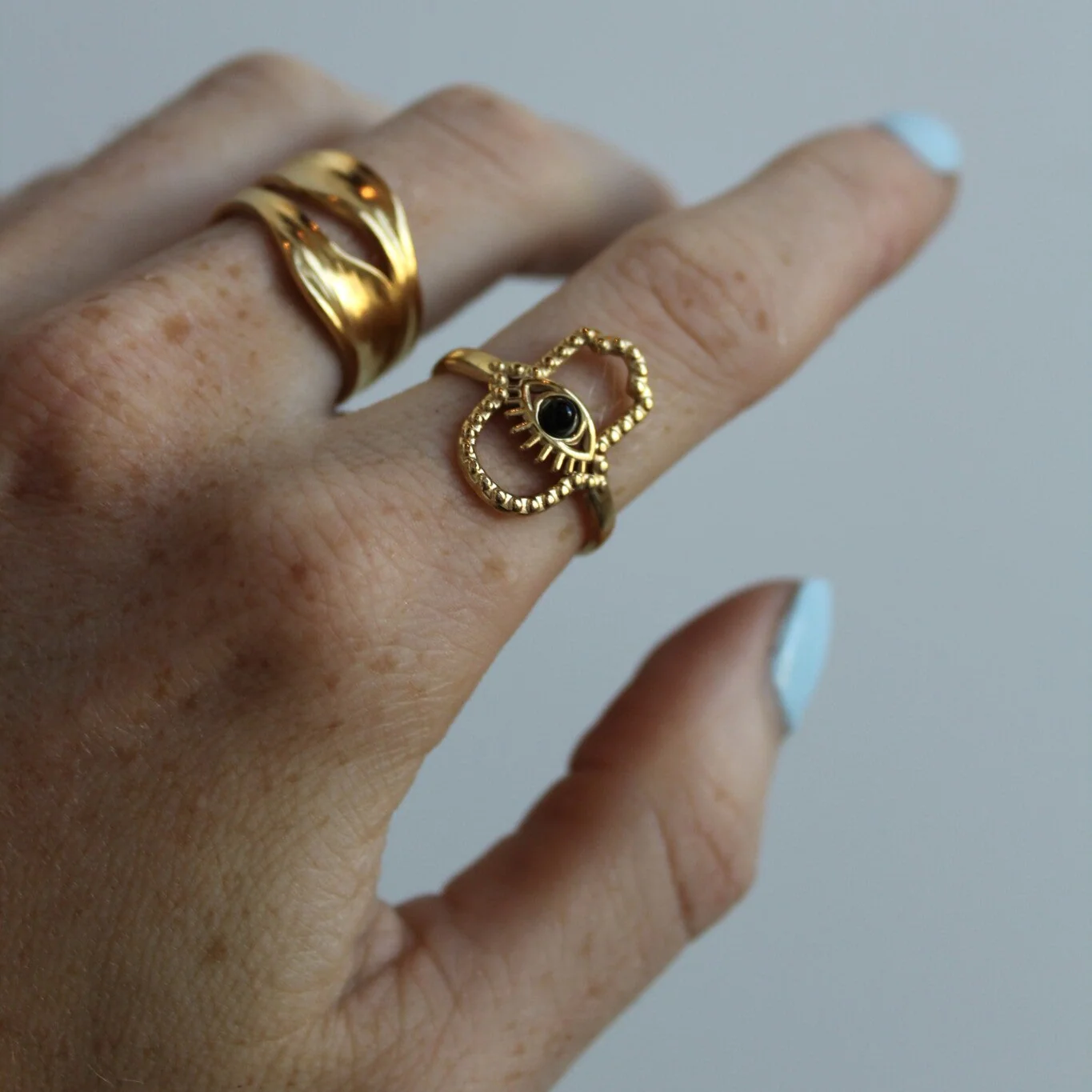 Zahra - Bague - Acier inoxydable - Ajustable - Image 2