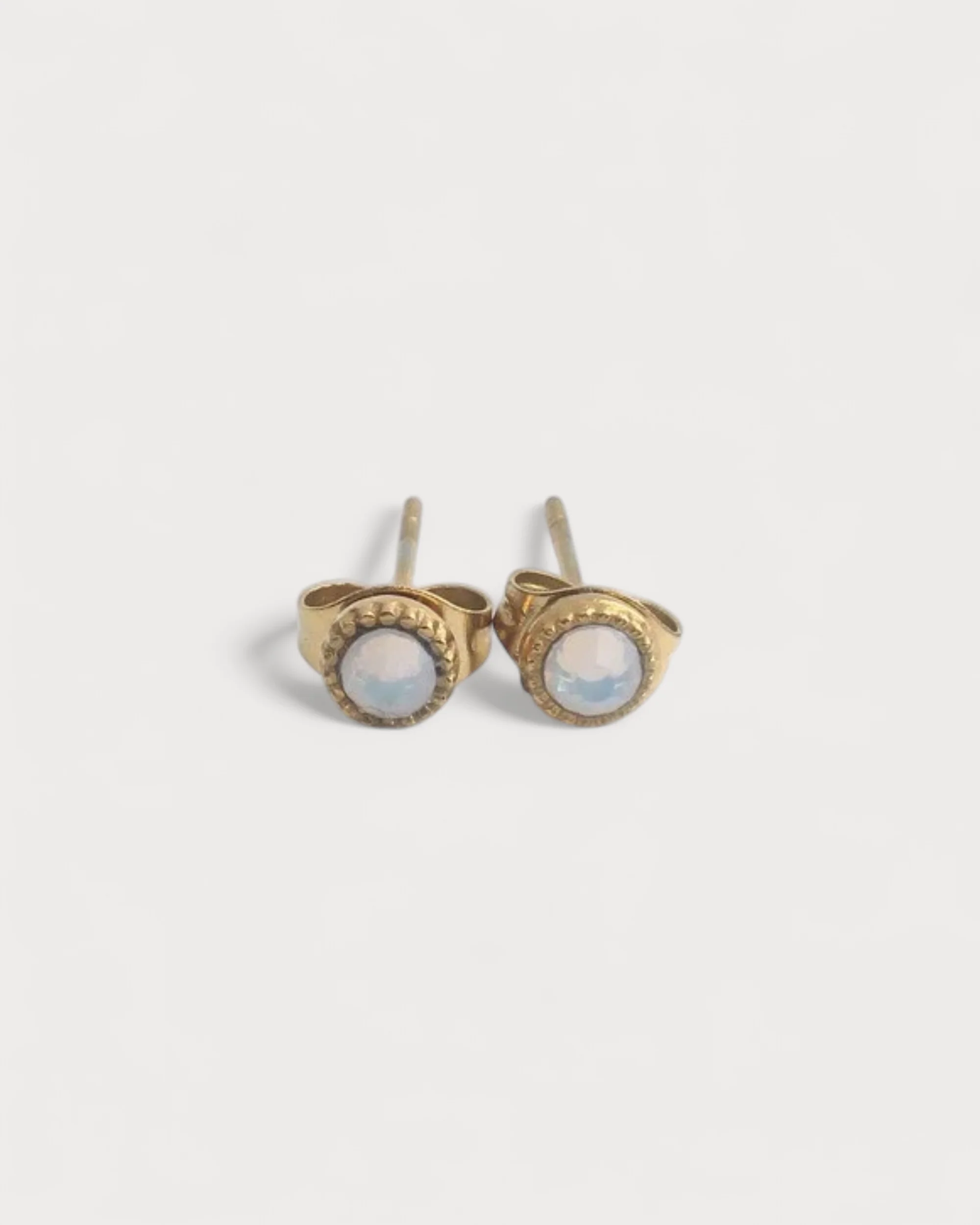 Zirconia - Stud - Boucles d'oreilles - Acier inoxydable